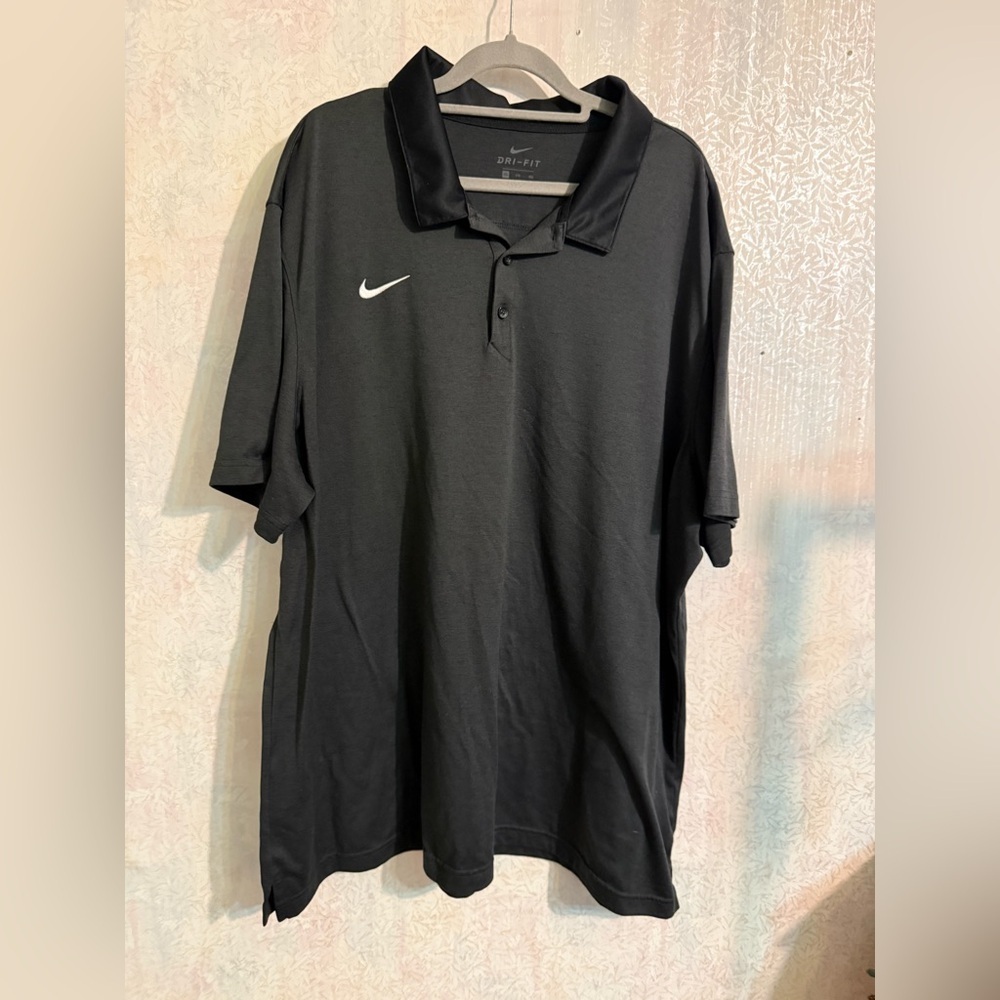Nike Men's Black Dri-FIT Polo‎ Shirt, Business Casual, Golf, Just Do It! 3XL
